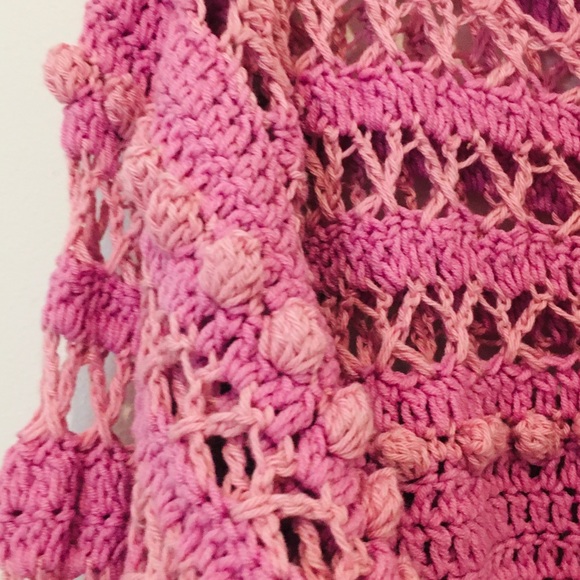 #102 Knits by Kris Handknit cotton sweater - Picture 4 of 5